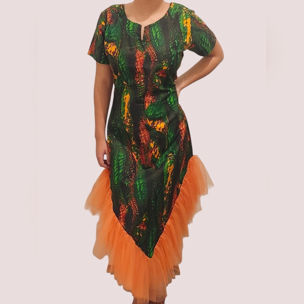 Green Fire Fly Tulle Dress
